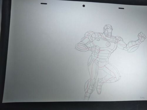 Marvel animation cels Production Art Comics ULTIMATE AVENGERS IRON MAN MCU MOVIE - Picture 1 of 2