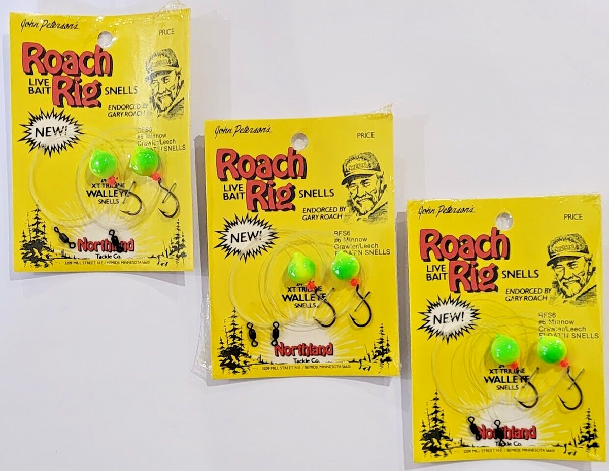 3 x Original Roach Rig Floating Snell Walleye Rig Northland Tackle