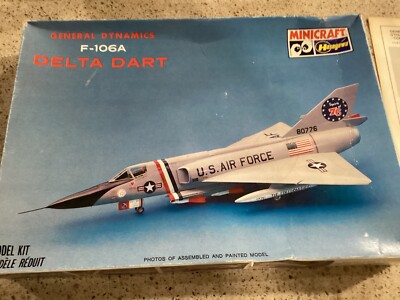 Minicraft Hasegawa 1/72 General Dynamics F-106A Delta Dart Model Kit #1054