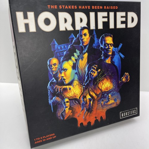 HORRIFIED Universal Studios Monsters Strategy Board Game Dracula Frankenstein - Picture 2 of 24