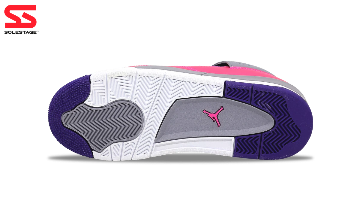 Jordan retro 4 shop pink purple grey