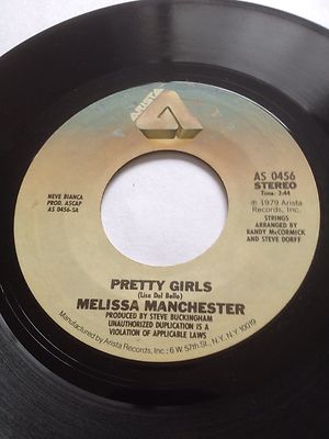 1979 US RELEASE MELISSA MANCHESTER 7'' - PRETTY GIRLS / IT'S ALL IN THE SKY ABOVE