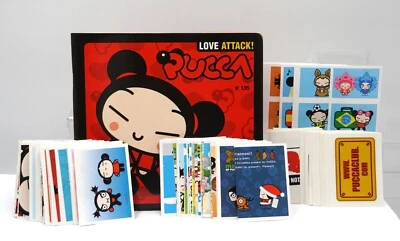 Panini-Pucca Love Attack-2007-Leeralbum + Sticker/Bilder-Satz komplett ungeklebt - Bild 1 von 2