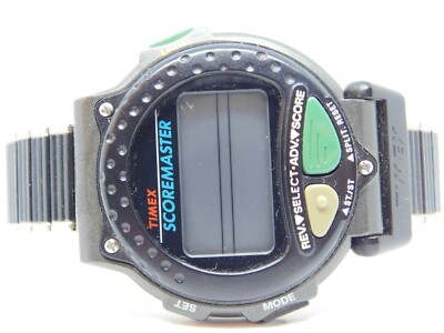 Very Rare Timex Scoremaster Golf 18 Hole Score Keeper Quartz Digital Men's Watch