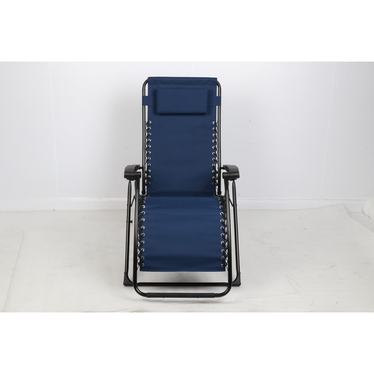 Guidesman Foldable Locking Outdoor Zero Gravity Lounge Chair, Blue