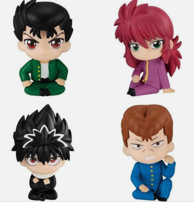 Yu Yu Hakusho Suwarasetai Capsule Toy Sitting Mini Figure Complete