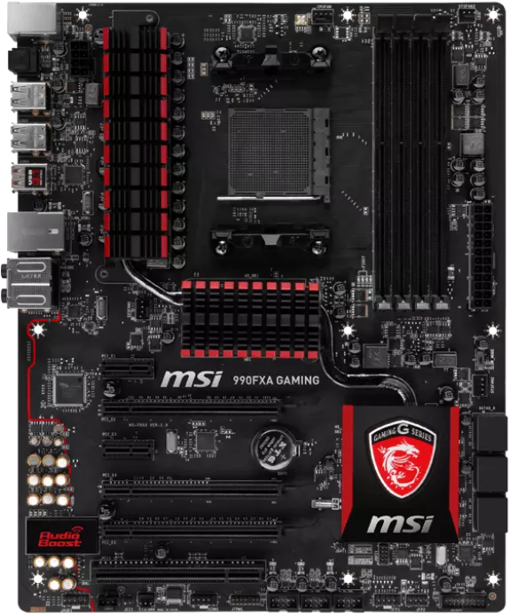 For MSI 990FXA GAMING Motherboard AMD AM3 AM3 DDR3 ATX Mainboard