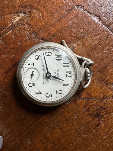 3 Vtg Antique Pocketwatches Westclox Scotty Bull's Eye Ingersole Yankee Railroad - Picture 3 of 14