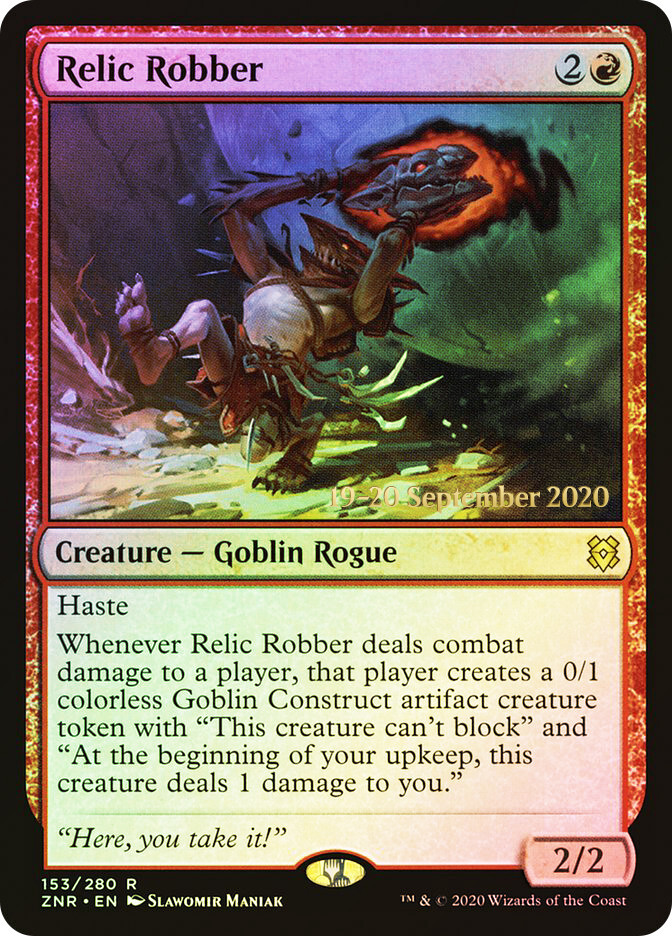 MTG  FOIL Relic Robber (Prerelease) (Zendikar Rising)  - Promo #153s