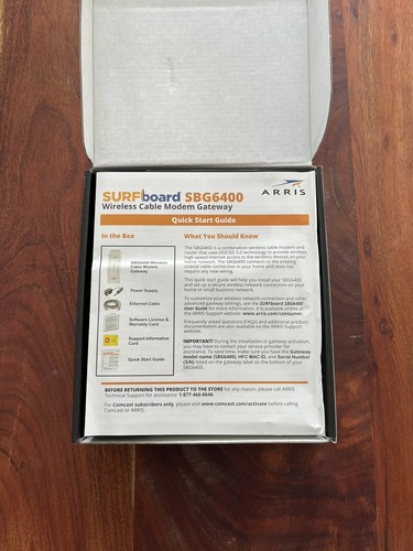 Arris Surfboard SBG6400 Cable Modem & Wi-Fi Router N300 - Picture 6 of 7