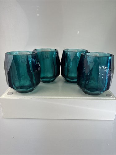 RACHEL ZOE Green Acrylic Crystal Tumber Glasses Set of 4 - 第 1/12 張圖片