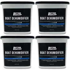 Moisture Absorber Boat Dehumidifier Moisture Absorbers Smell & Humidity (4 Pack)