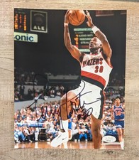 Terry Porter Signed Portland Trail Blazers 8x10 Photo JSA COA Autographed Photo 
