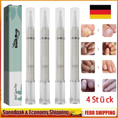 Nail Care Pen, 4 Stück, Nagelpilz Stift Behandlung, Intensiv Mit Aloe, Teebaumöl