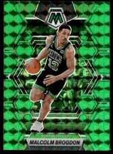 MALCOLM BROGDON 2022-23 PANINI MOSAIC GREEN PRIZM BOSTON CELTICS #196