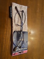 Foster Grant Semi Rimless Fglr2102 2.50 Strength Reading Glasses New