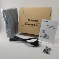 Makerlink 6-Port Gigabit Ethernet Switch w/4-Port PoE POE-G042GS NEW Sealed