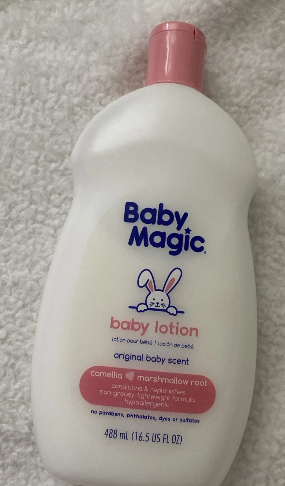 New Baby Magic Baby Lotion 16.5o Original baby scent Camellia marshmallow Root
Opens in a new window