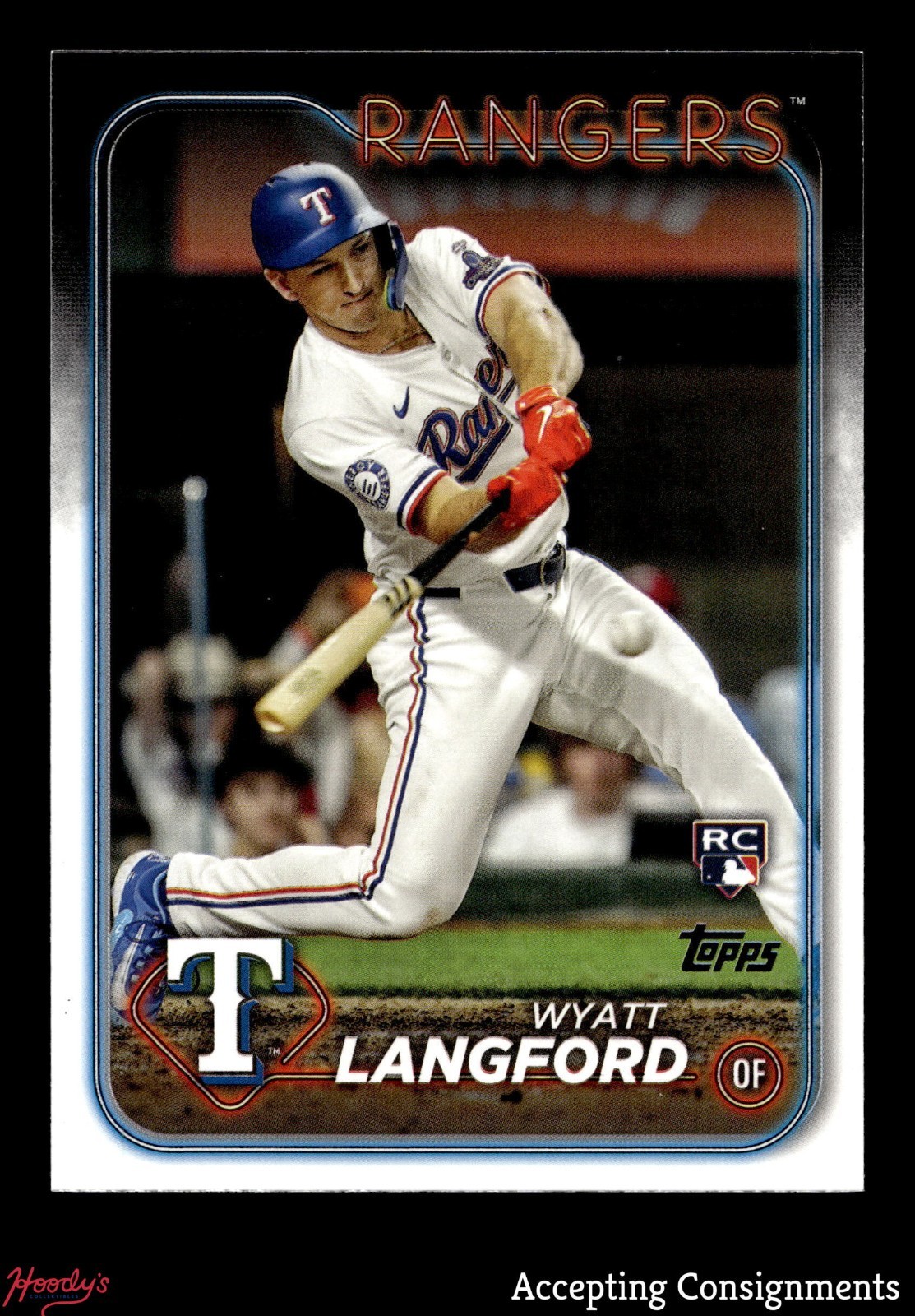 2024 Topps Base Set Photo Variation #700 Wyatt Langford SP Swinging ROOKIE RC