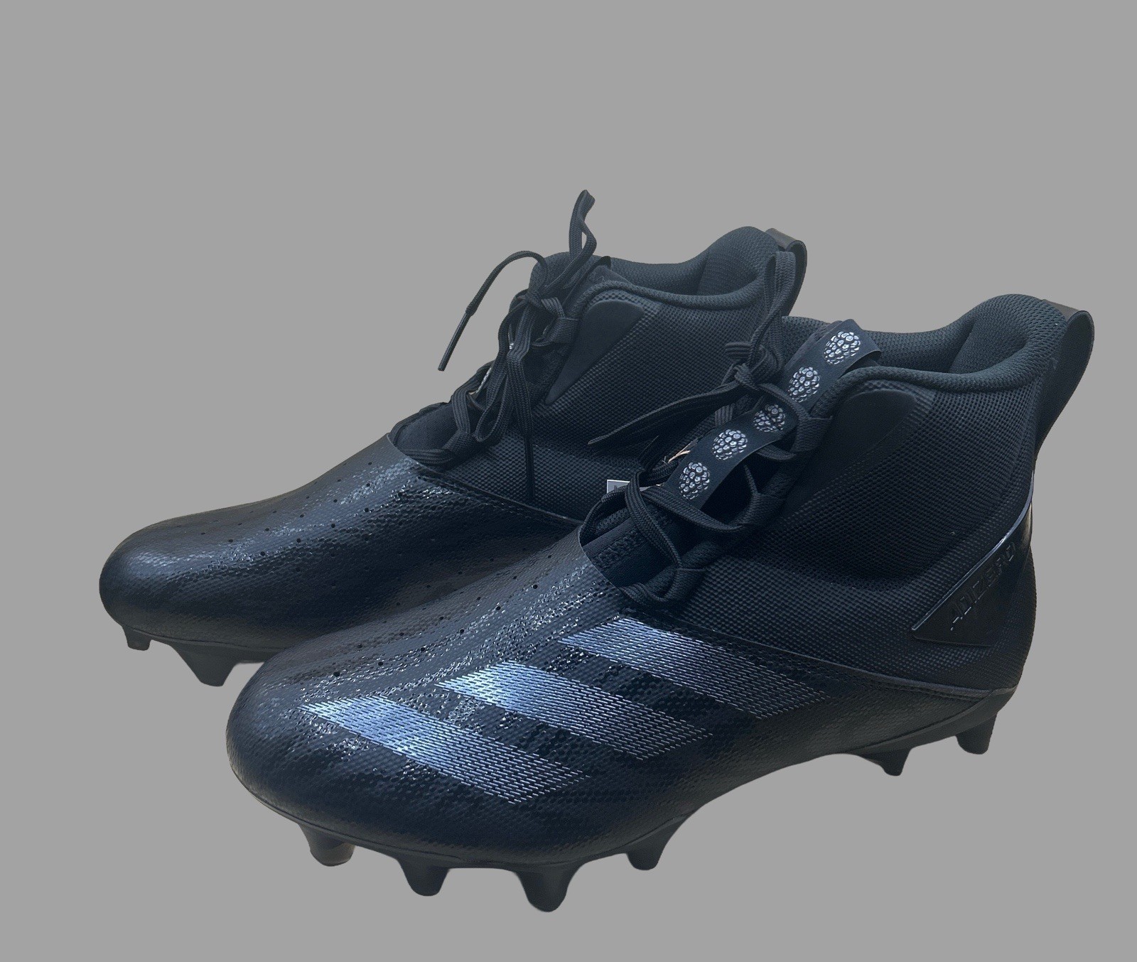 Adidas Adizero Chaos Athletic Football Cleats Shoes Black ID9103 Men's Sz 10