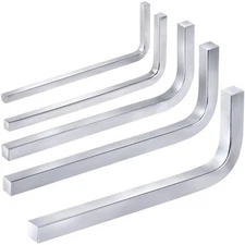 5pcs Square Head Wrench Set L Shaped Square Key Screwdriver Kit Chromium Vana