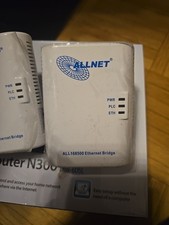 Allnet ALL168500 Powerline Ethernet Bridge Powerlan 2 STÜCK