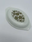 Pyrex Spring Blossom Green Crazy Daisy Oval Casserole Lid Only 943 C17 Vintage
