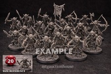 Goblin Horde Miniatures Lot 20 Goblin Warriors 28/32mm High Quality Resin D D