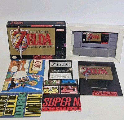 The Legend of Zelda: A Link to the Past  SNES Complete CIB w/ Map + Top Secrets