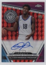 2023 Topps Chrome Red Geometric Refractor 2/5 Olivier-Maxence Prosper Auto 3hd