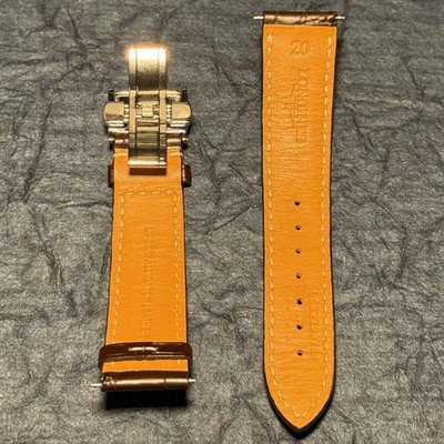 Longines Alligator Watch Strap 20mm with Butterfly Clasp $199