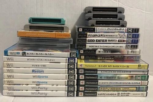 Lot of 29 Games: (Wii, WiiU, GameCube, PS2, PSP, N64) Japanese *READ DESC*