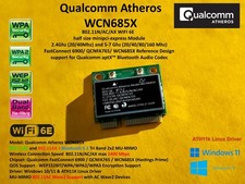 Qualcomm minipci-express WCN685X  802.11AX Wlan WIFI 6E Bluetooth 5.3 aptX™