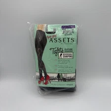 Love Your Assets Sara Reversible Shaping Tights Sz 5 Black Diamond