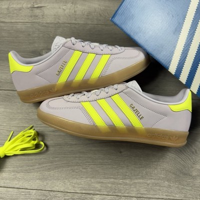 Adidas Gazelle Indoor Leather 'Lilac / Yellow / Gum' - Größe UK 6 / EU 39 1/3