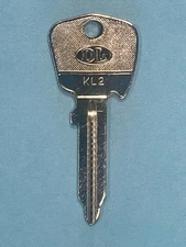 Vintage Jaguar Key Blank, Dominion/Ilco #KL2, Taylor # J81J, NOS