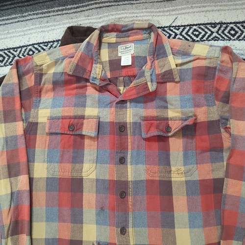 L.L. Bean Chemise Ajustée En Flanelle De Tissu Chamois Signature 1933 Homme Llb L290020