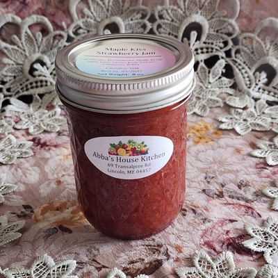Maple Kiss Strawberry Jam - Handmade 8 oz
