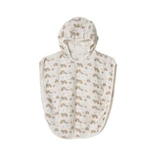 100 Cotton Muslin Baby Bath Poncho - Soft  Absorbent Hooded Towel