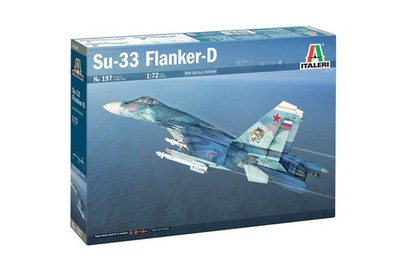ITALERI, Jagdflugzeug SUKHOI SU-27D Sea Flanker zum Zusammenbauen und Bemalen...