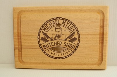Michael Myers Butcher Shop Wooden Cutting Board