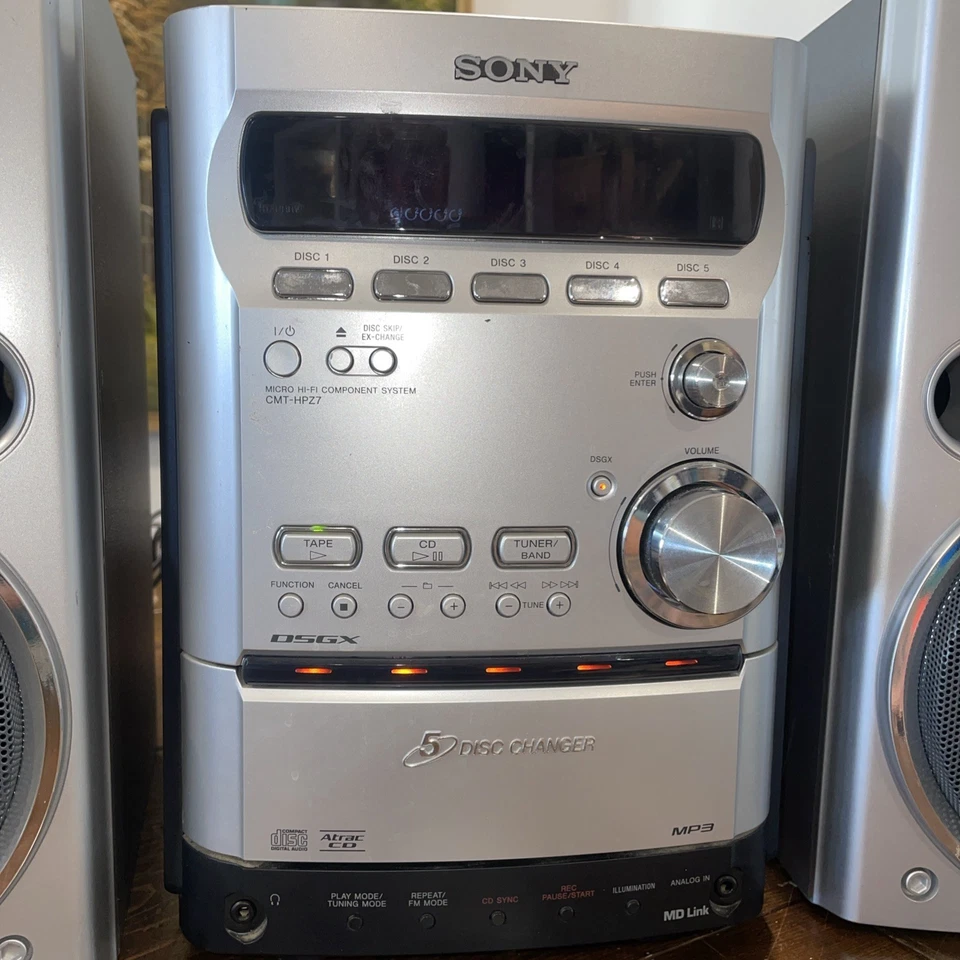 Sony CMT-HPZ9 Micro Hi-Fi System 5 Disc Changer AM/FM Radio - READ DESCRIPTION - - Image 4 of 4