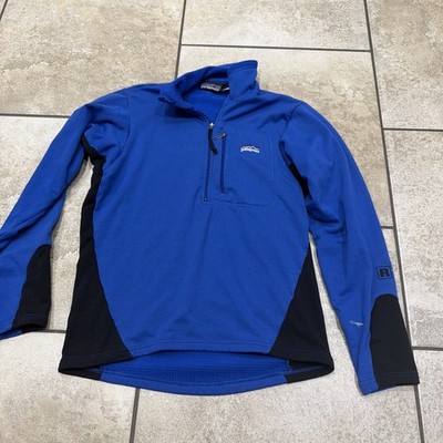 Vintage Patagonia Sweater R1 Flash Pullover Polartec USA Blue Mens S