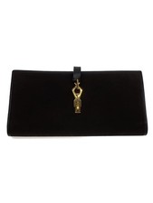 GUCCI Long Wallet Suede BRW Solid Ladies 03520312171 From Japan