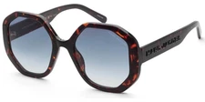 Marc Jacobs Women's Havana Oversized Geometric Round Sunglasses - 659S-0086-08