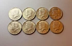 40% Silver Kennedy Half Dollar Coins Lot Of 8 Mixed Dates 1965-1969