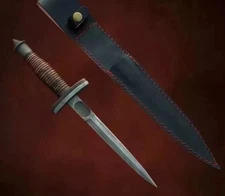 Vintage CASE V-42 Dagger Double Edge Blade US Special Forces WWII Knife Stiletto