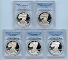 2001 | 2002 | 2003 |2004 &  2005 Proof 1 OZ American Silver Eagle PCGS PR69 DCAM