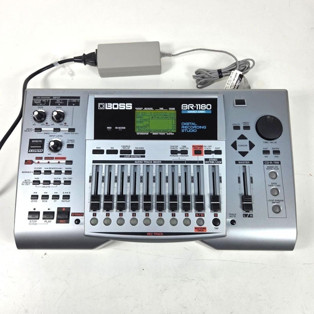 BOSS BR-1180 Digital Multitrack Recorder HDD w/ AC Adapter Tested