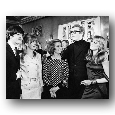 Paul McCartney, Jane Asher, Millicent Martin, Michael Caine Photo 8x10 1966 Film